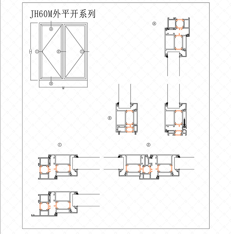 断桥平开门系列